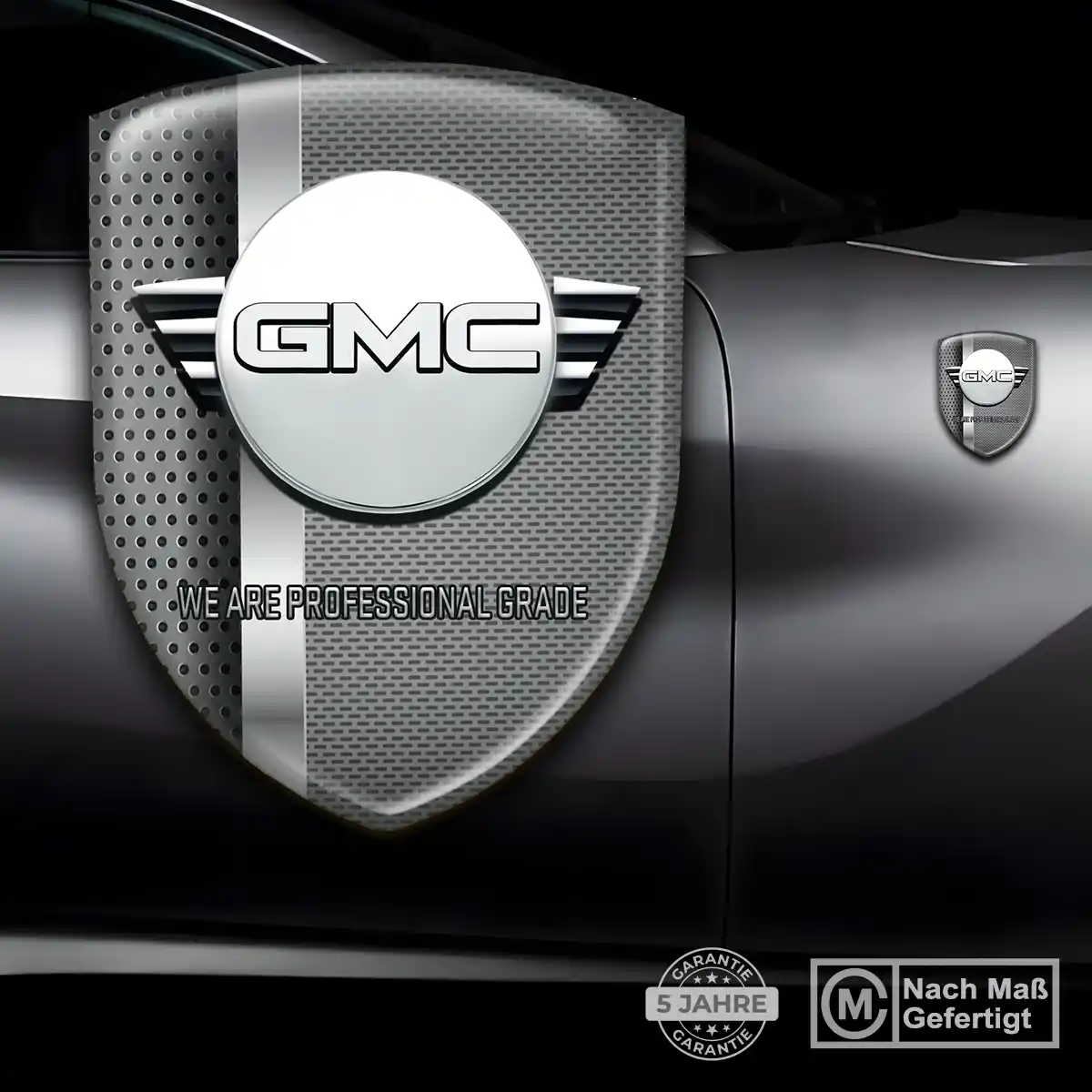 GMC Silikon Aufkleber Embleme Markenedition