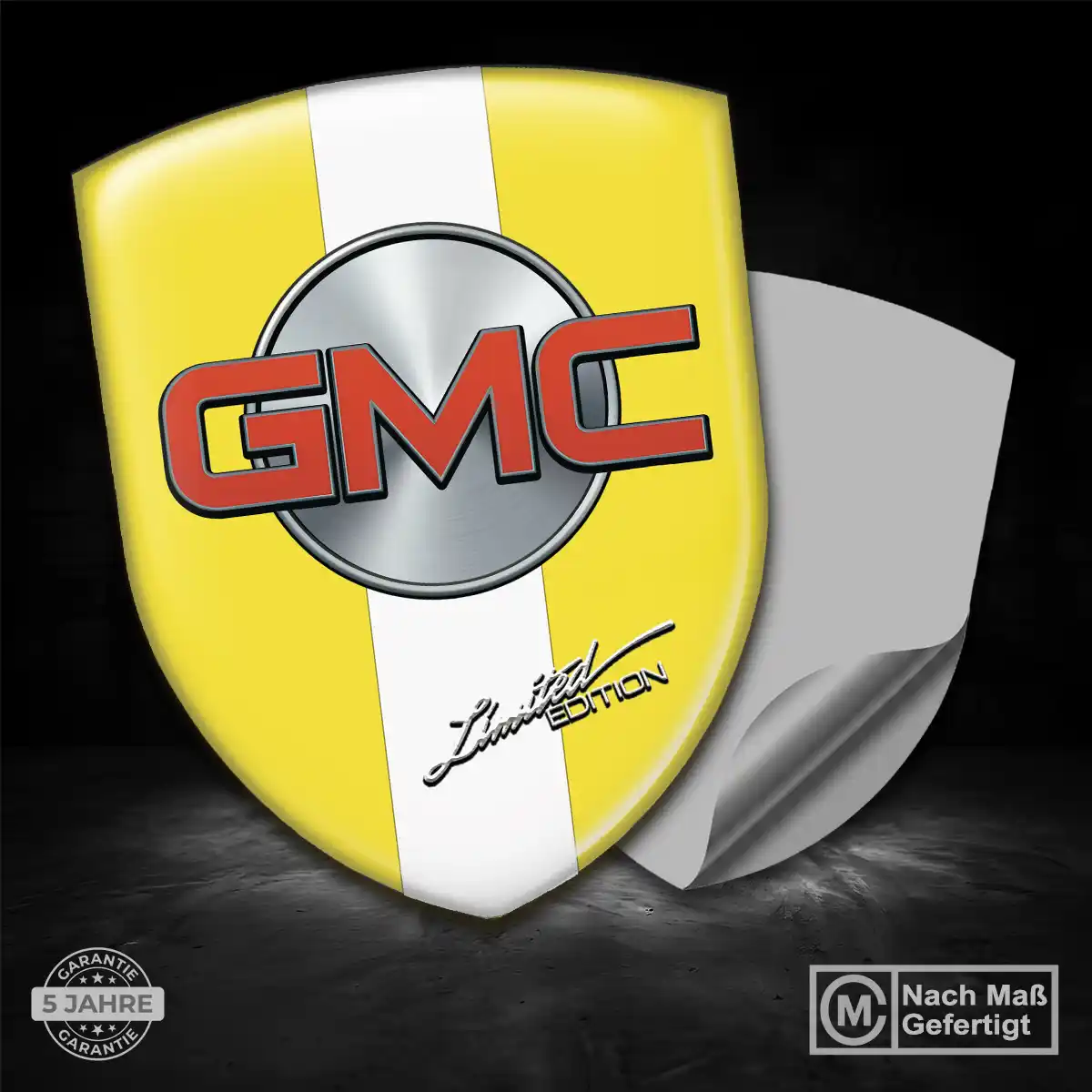 GMC Silikon Aufkleber Embleme Premiumqualität