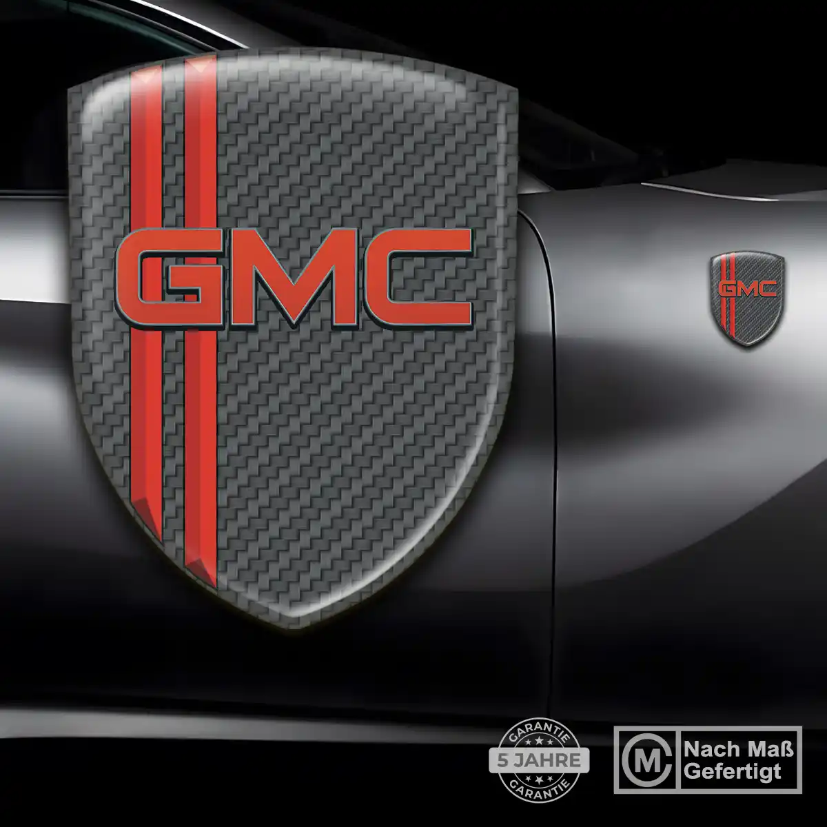 GMC Silikon Aufkleber Embleme Tuningfahrzeug