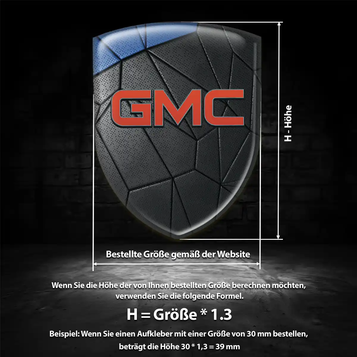 GMC Silikon Aufkleber Limitierte Auflage
