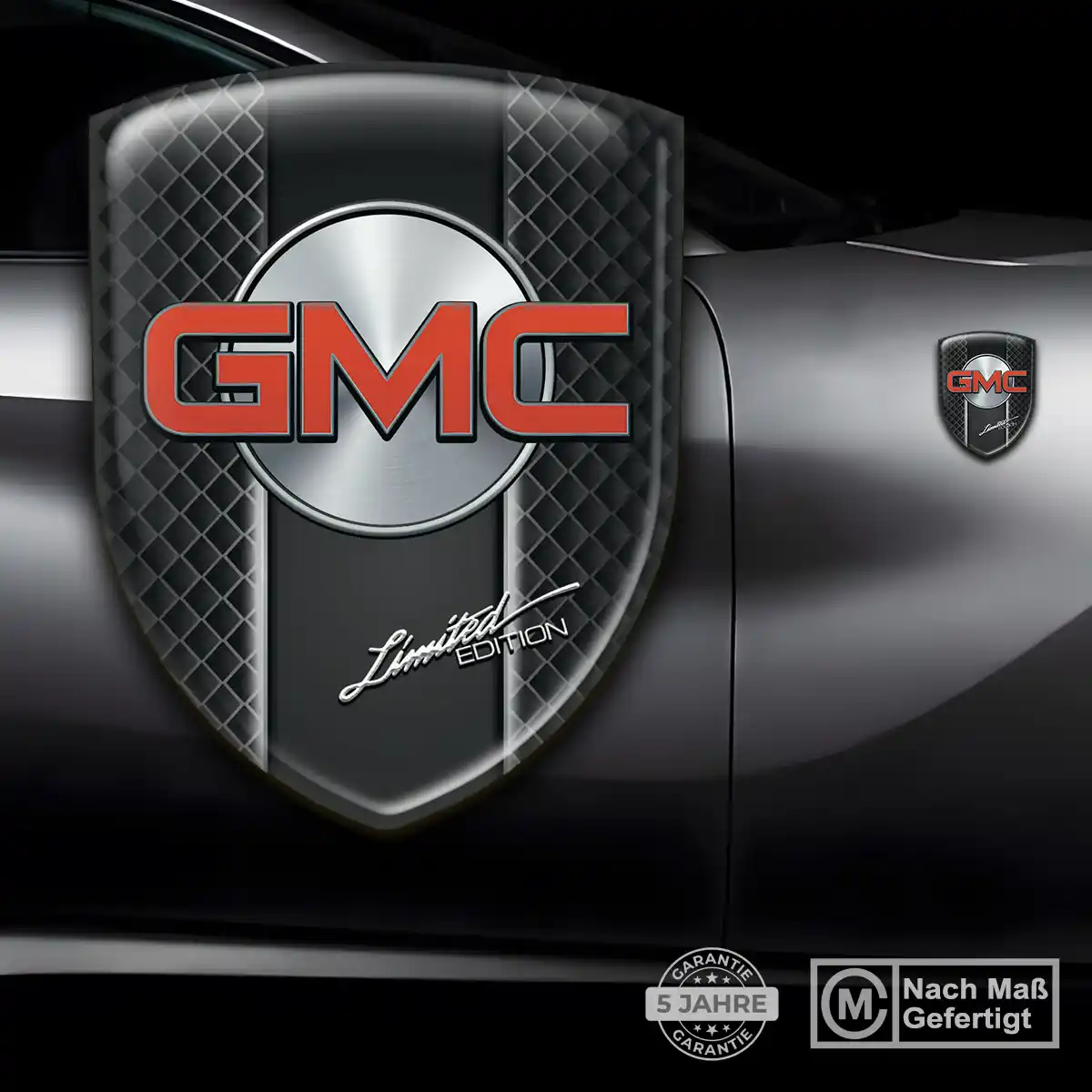 GMC Silikon Aufkleber Premiumqualität