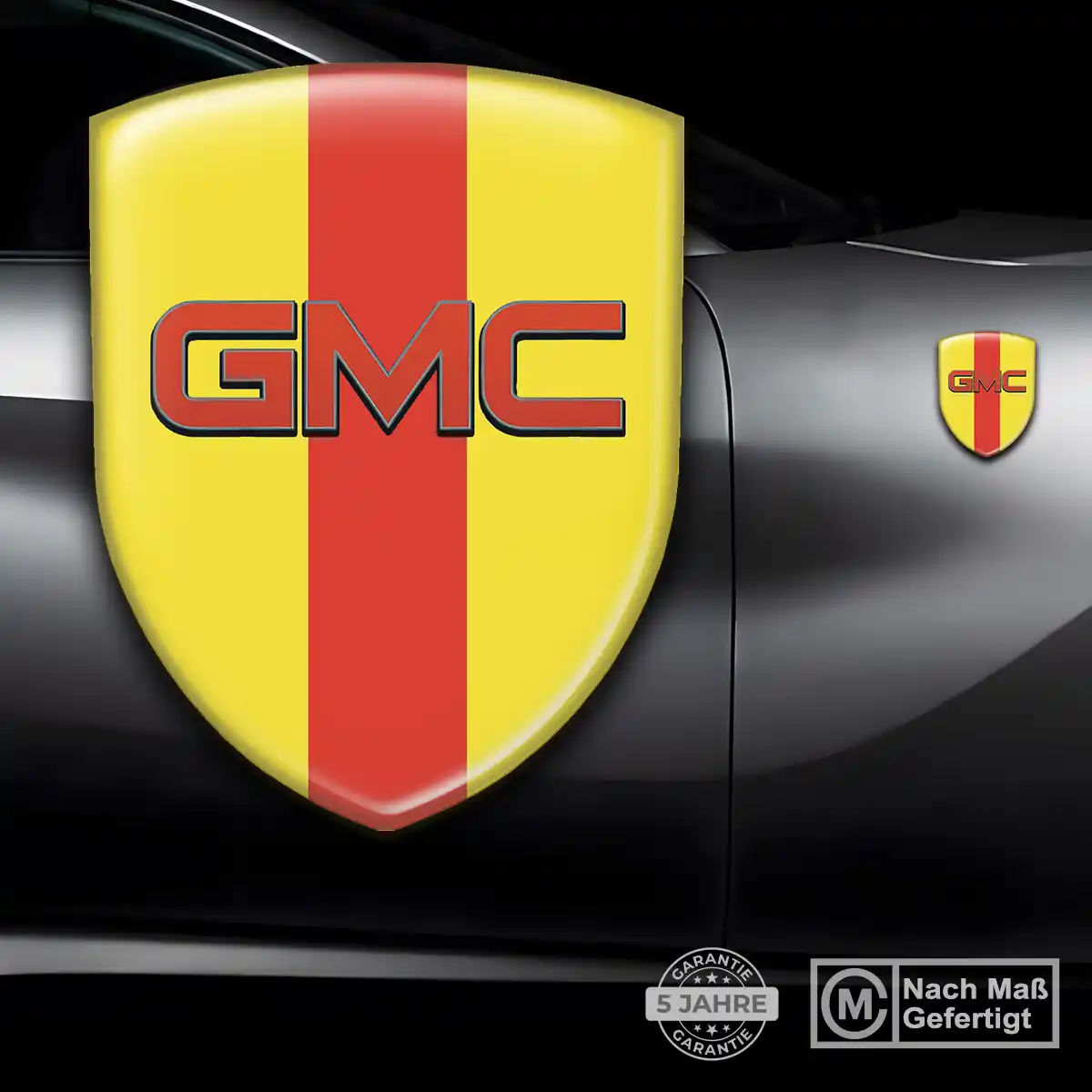 GMC Silikon Aufkleber Wappen Auto Interieurdesign