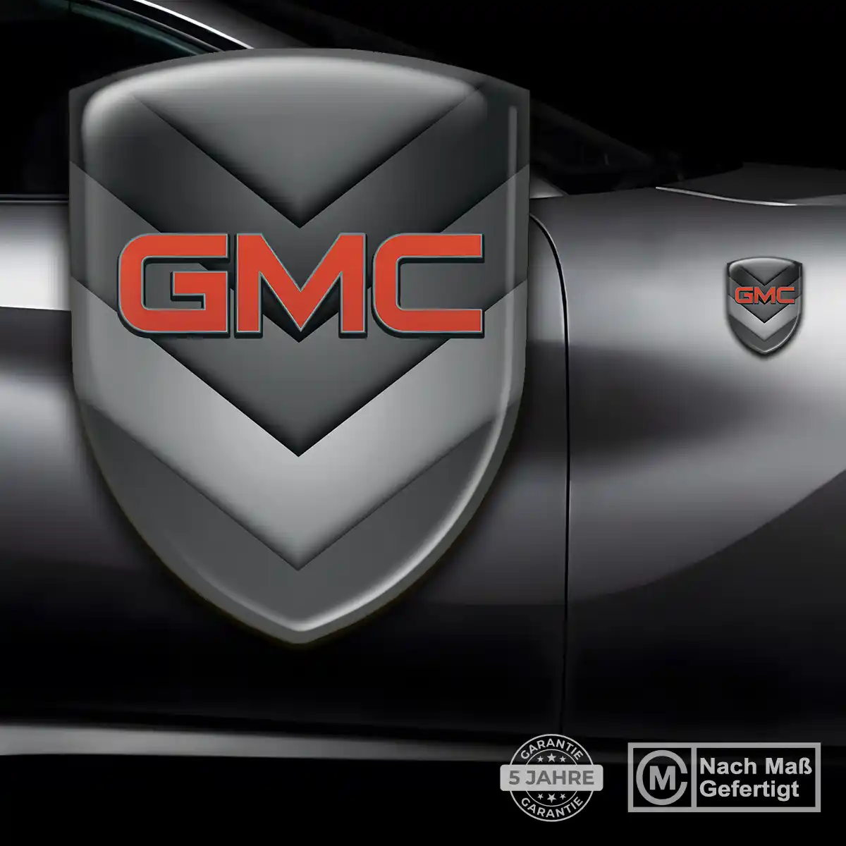 GMC Silikon Aufkleber Wappen Auto Limitierte Auflage