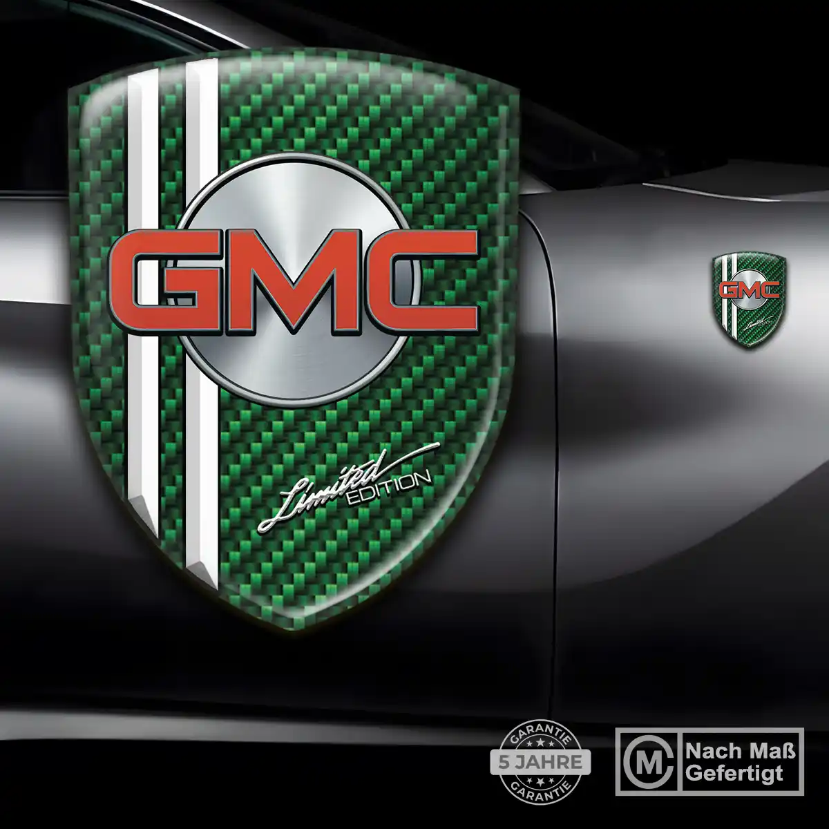 GMC Silikon Aufkleber Wappen Auto Luxus-Edition