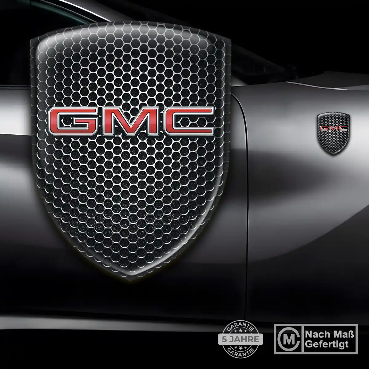 GMC Silikon Aufkleber Wappen Auto Premiumqualität