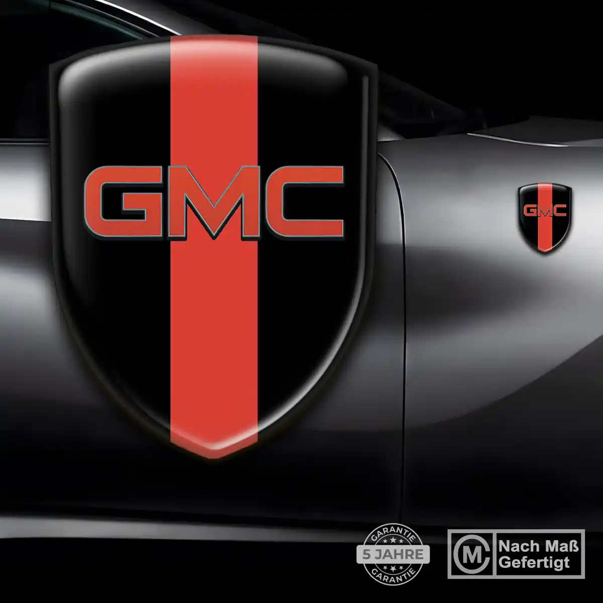 GMC Silikon Aufkleber Wappen Auto Stilvolles Design