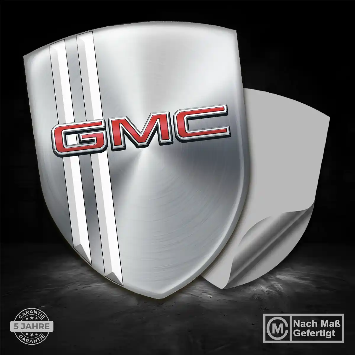 GMC Silikon Aufkleber Wappen Limitierte Auflage
