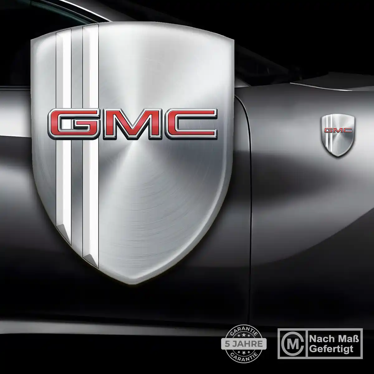 GMC Silikon Aufkleber Wappen Limitierte Auflage