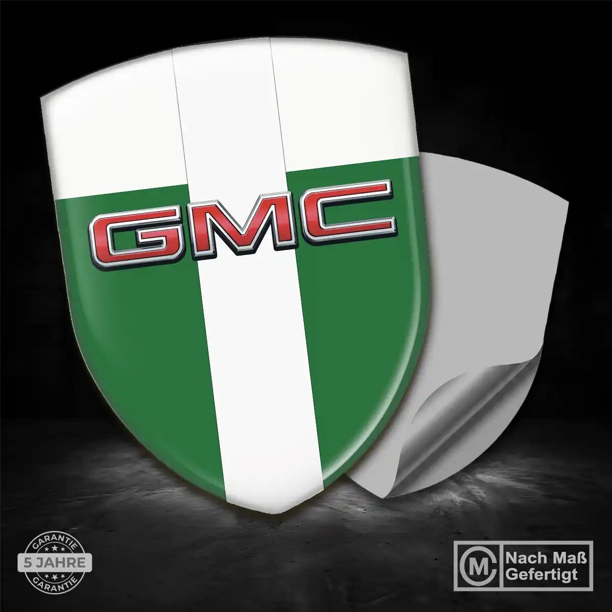 GMC Silikon Aufkleber Wappen Premium-Edition