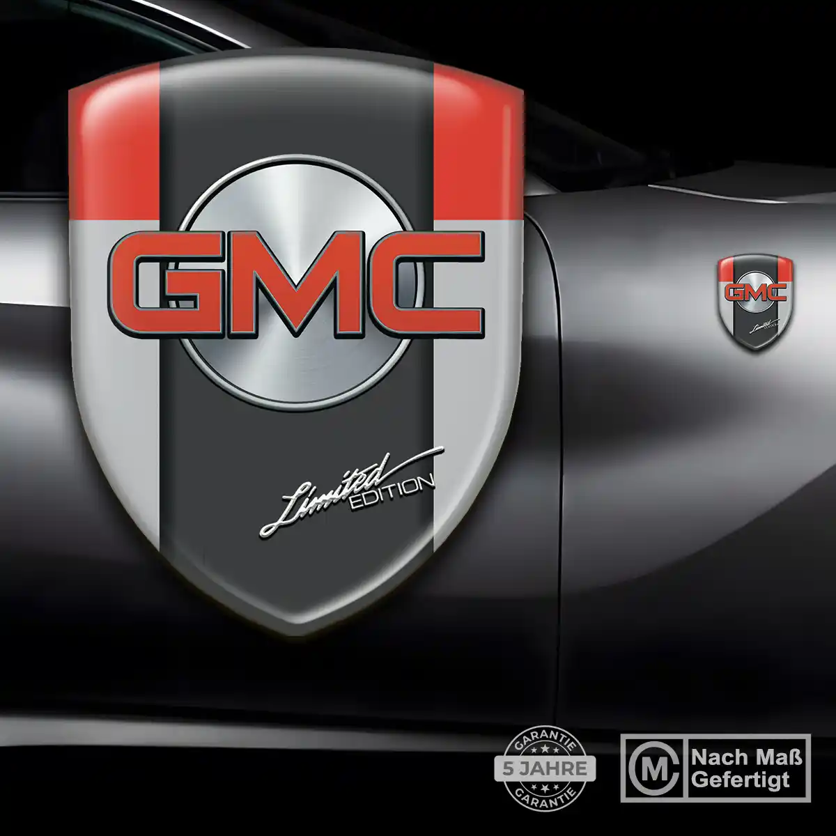 GMC Wappen Aufkleber Auto Hochwertiges Harz