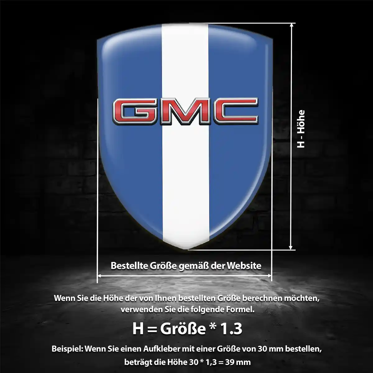 GMC Wappen Aufkleber Auto Stilvolles Design