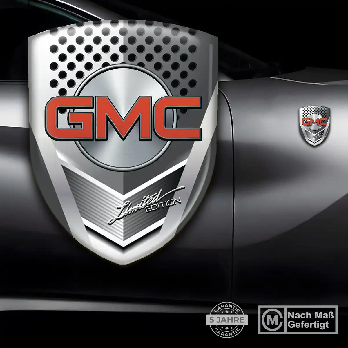 GMC Wappen Aufkleber Emblem Auto Elegantes Design