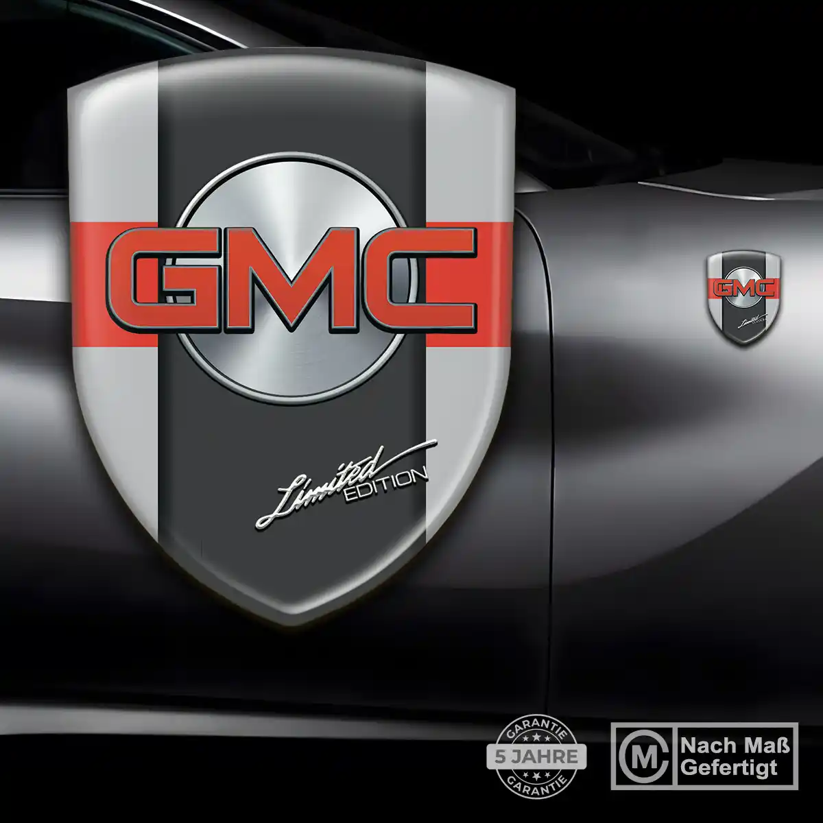 GMC Wappen Aufkleber Emblem Auto Exterieurdesign