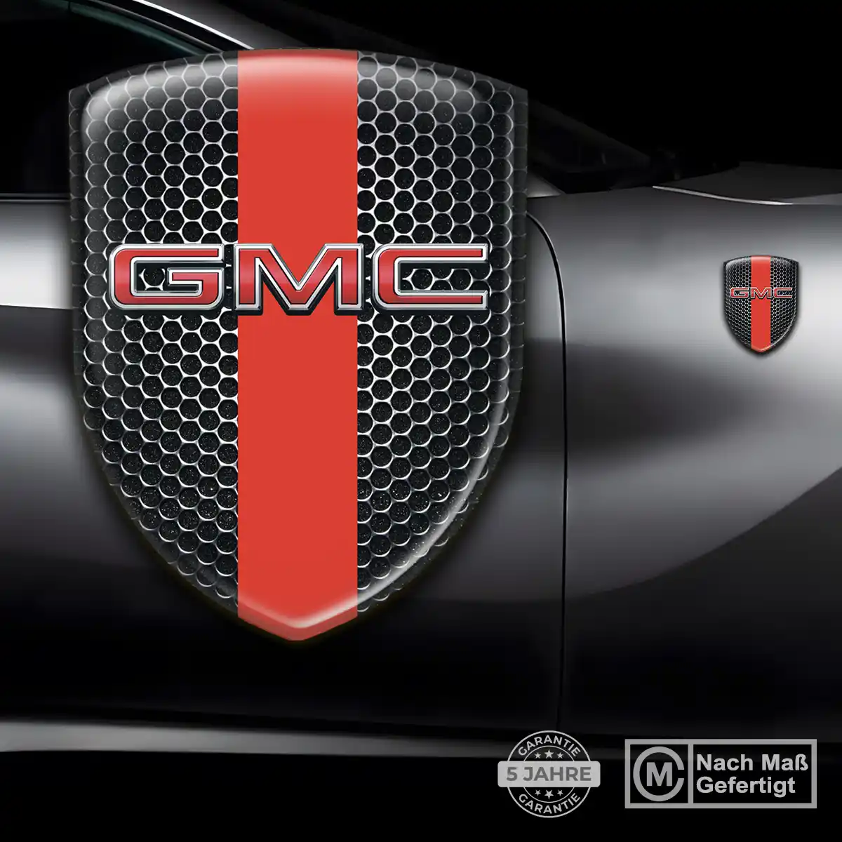 GMC Wappen Aufkleber Emblem Auto Hochwertiges Harz