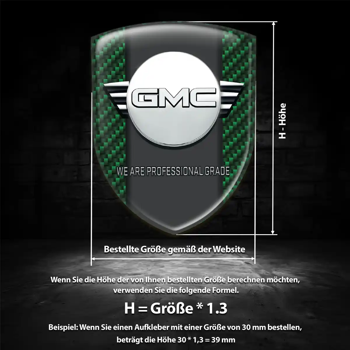 GMC Wappen Aufkleber Emblem Auto Hohe Qualität