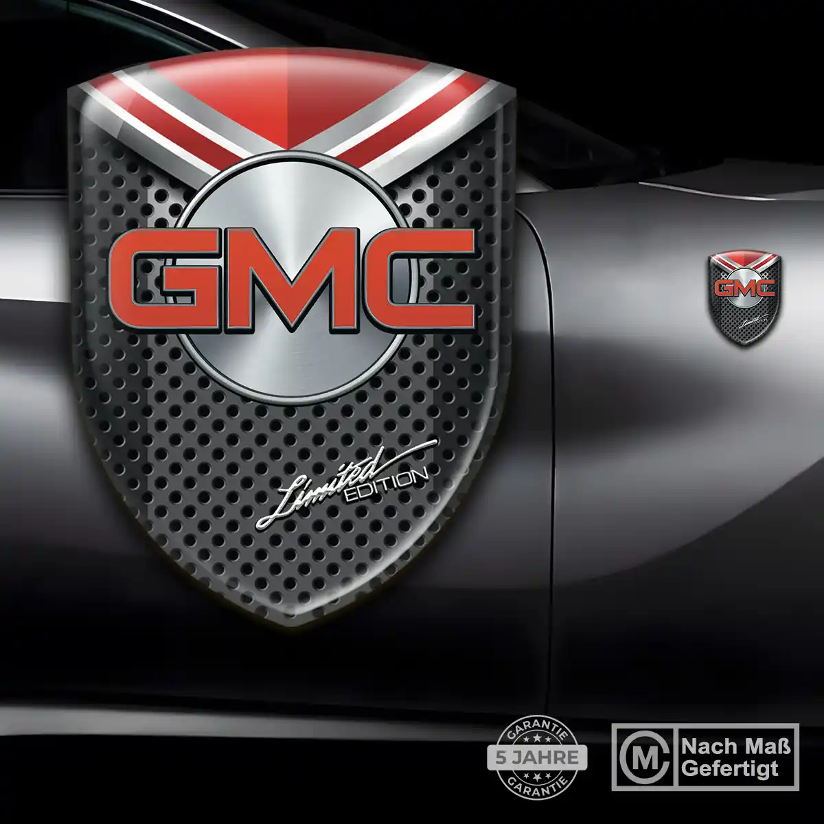 GMC Wappen Aufkleber Emblem Auto Markenedition