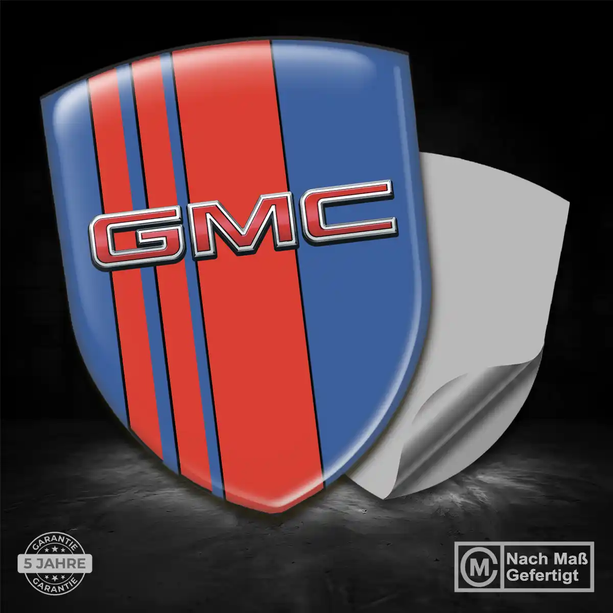 GMC Wappen Aufkleber Emblem Exterieurdesign