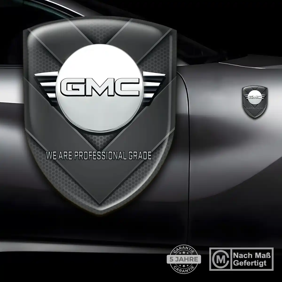 GMC Wappen Aufkleber Emblem Hochwertiges Harz