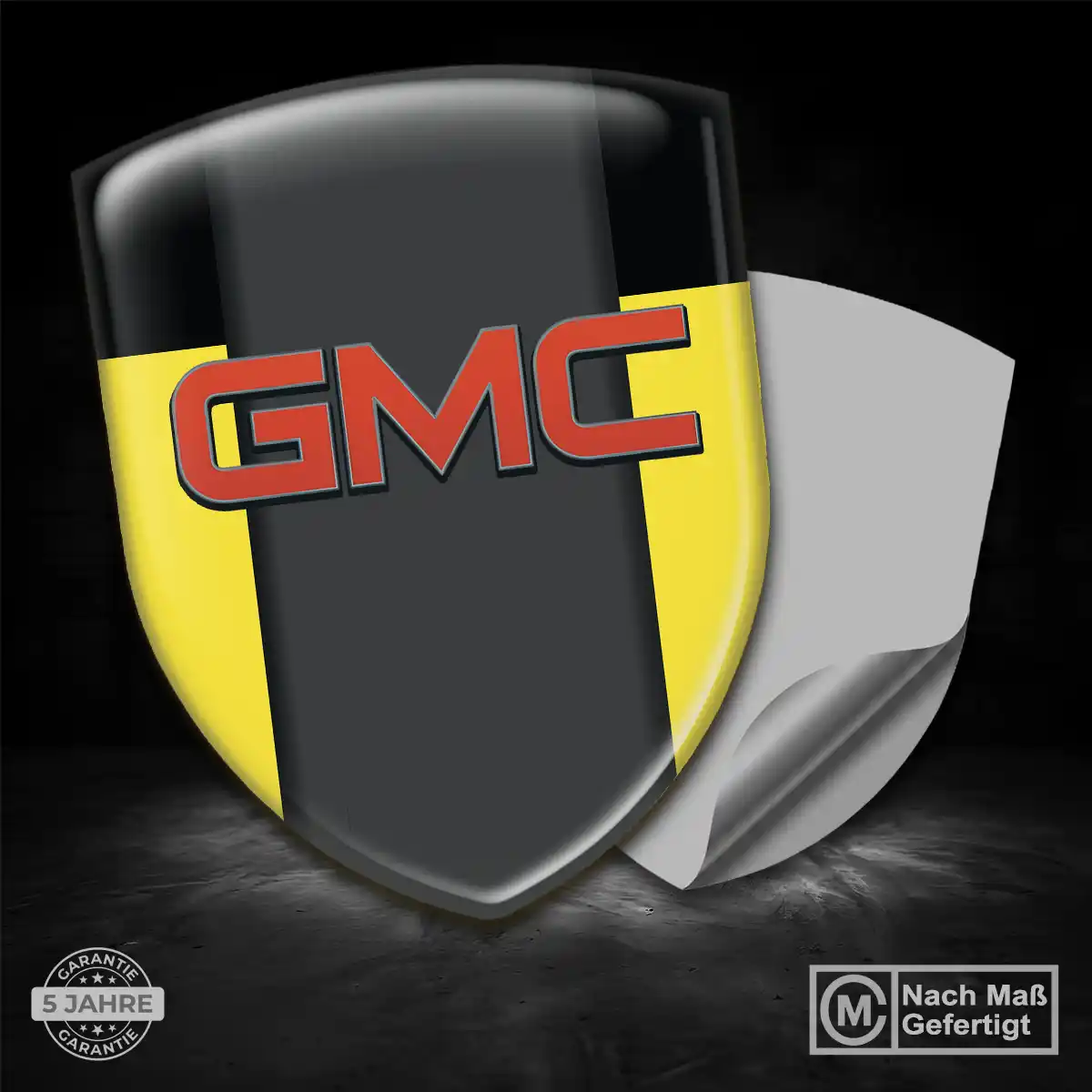 GMC Wappen Aufkleber Emblem Premium-Edition