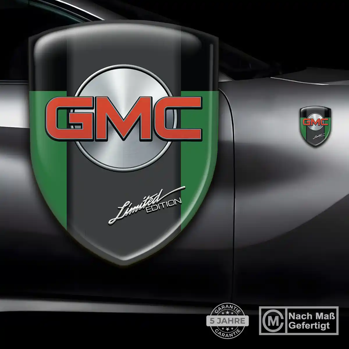 GMC Wappen Aufkleber Emblem Premiumqualität