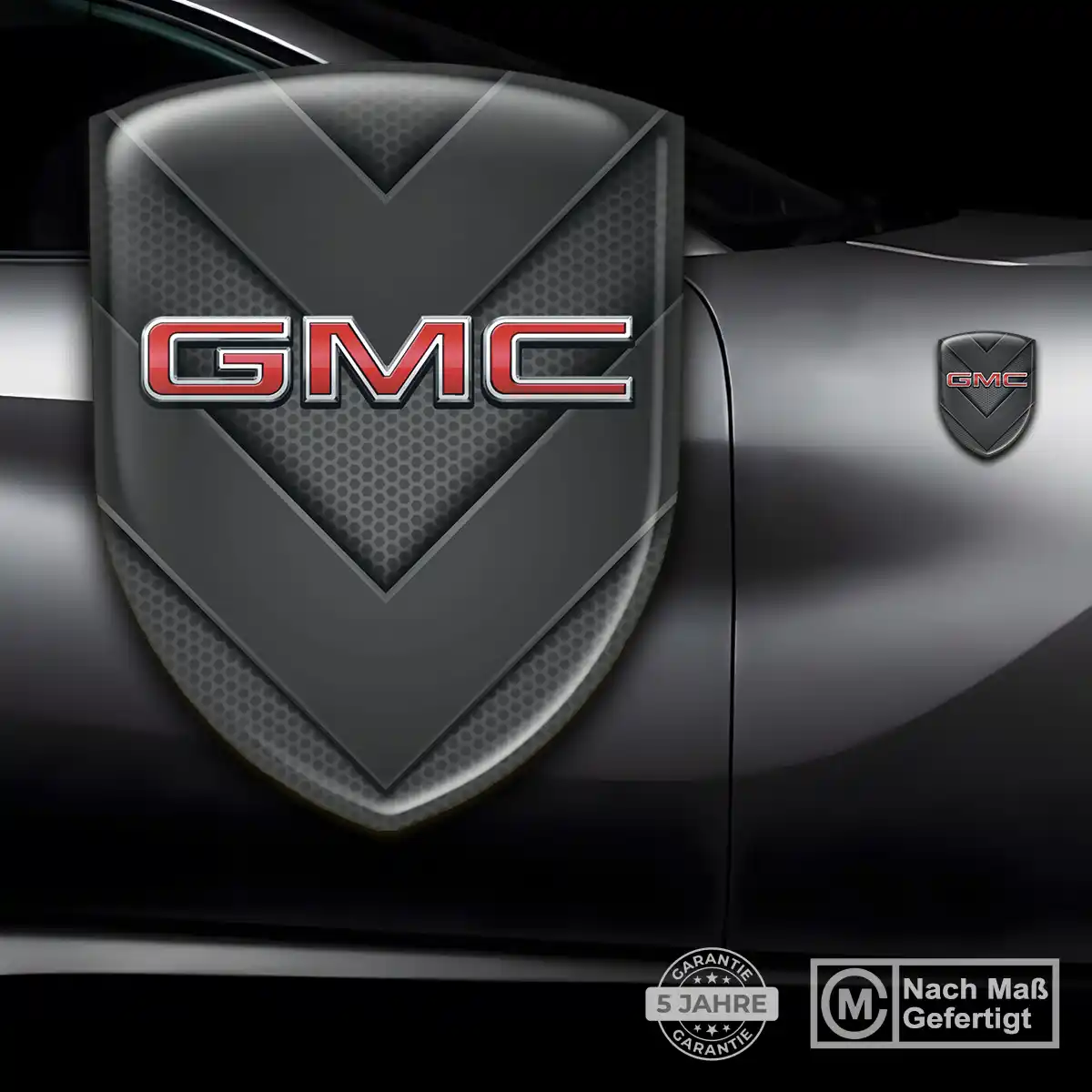 GMC Wappen Emblem Aufkleber Auto Exterieurdesign