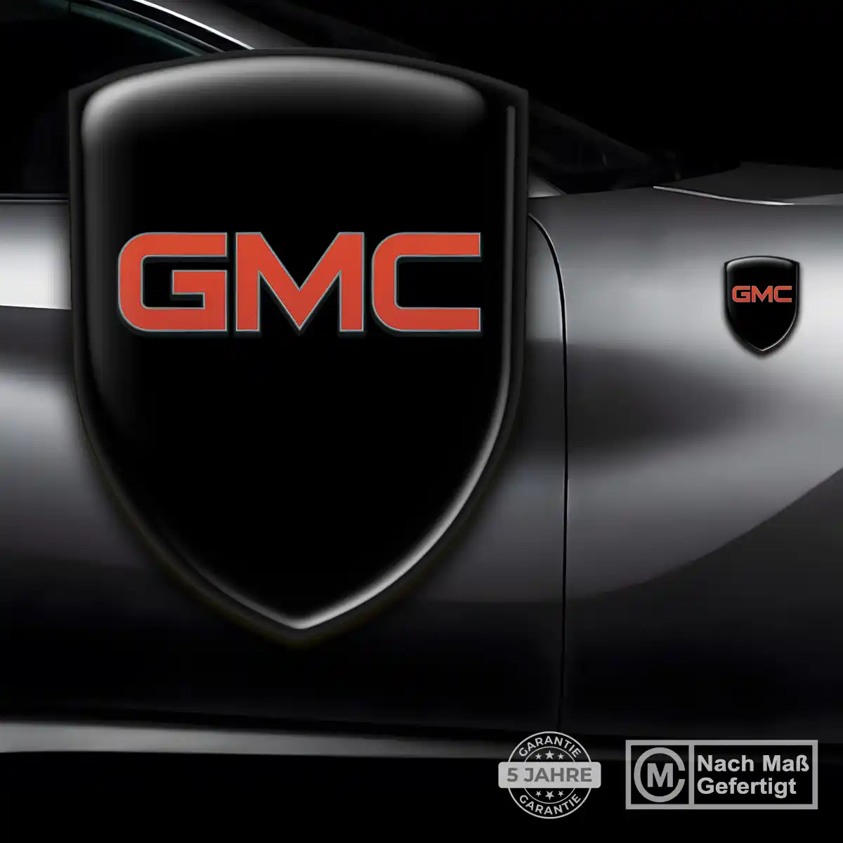 GMC Wappen Emblem Aufkleber Auto Hochwertiges Harz