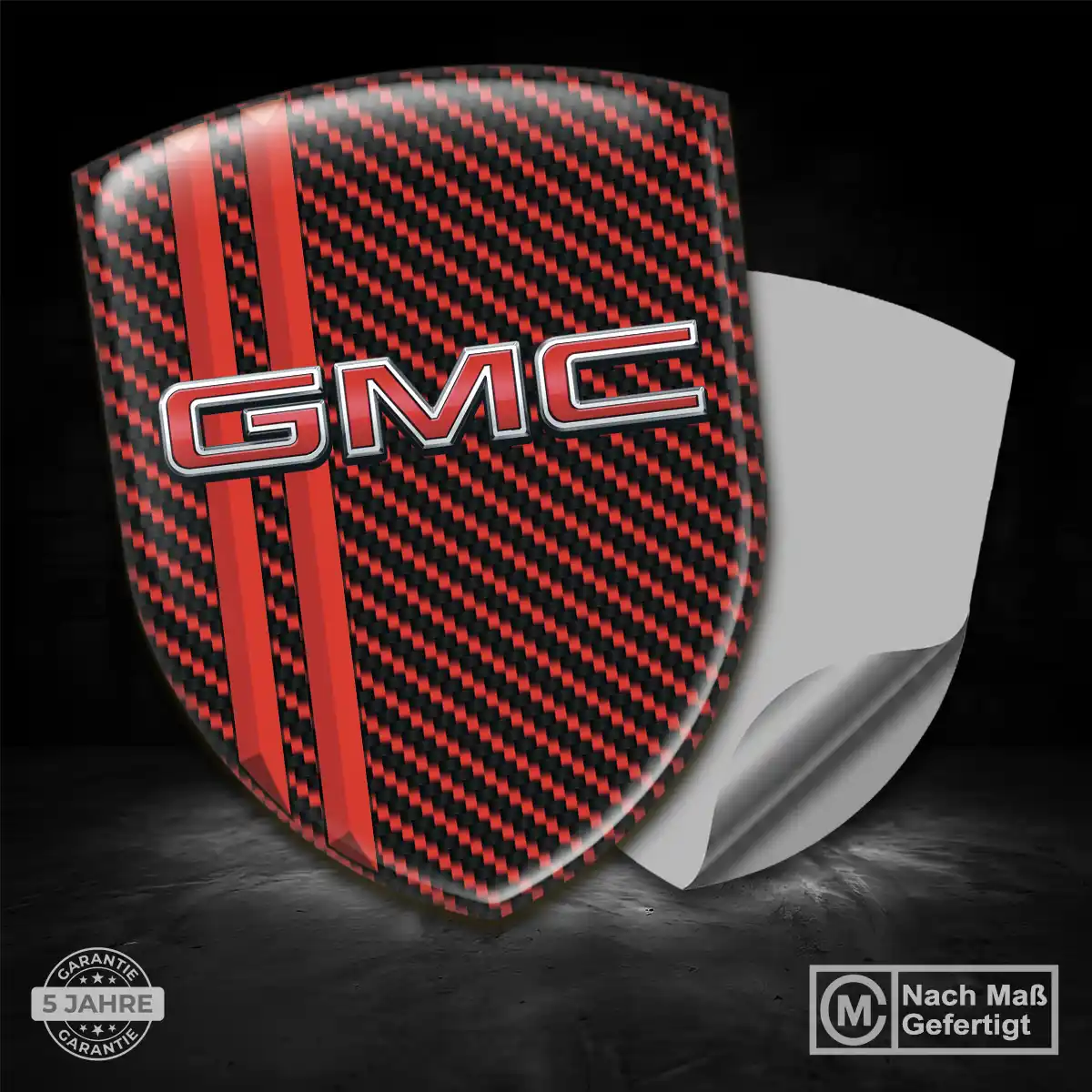 GMC Wappen Emblem Aufkleber Auto Premium-Edition