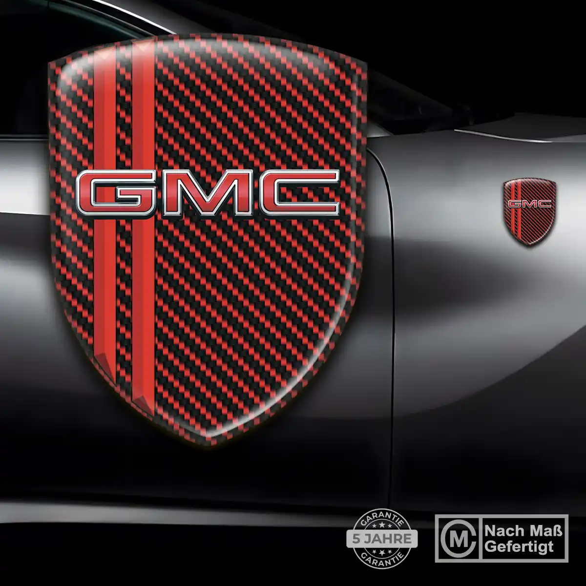 GMC Wappen Emblem Aufkleber Auto Premium-Edition