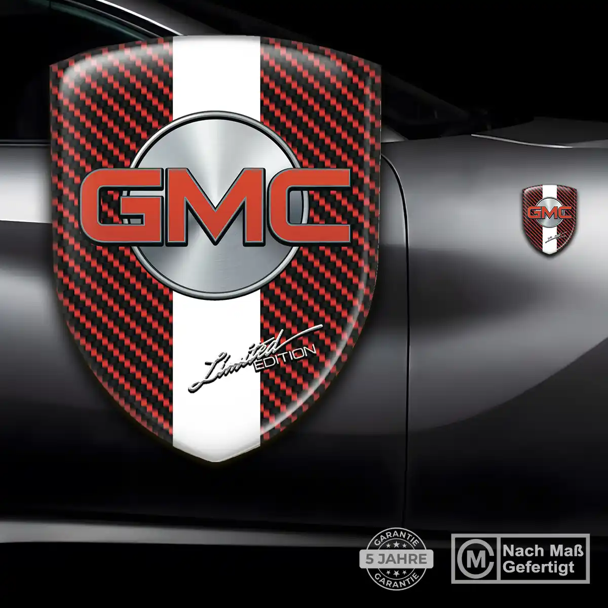 GMC Wappen Emblem Aufkleber Edles Design