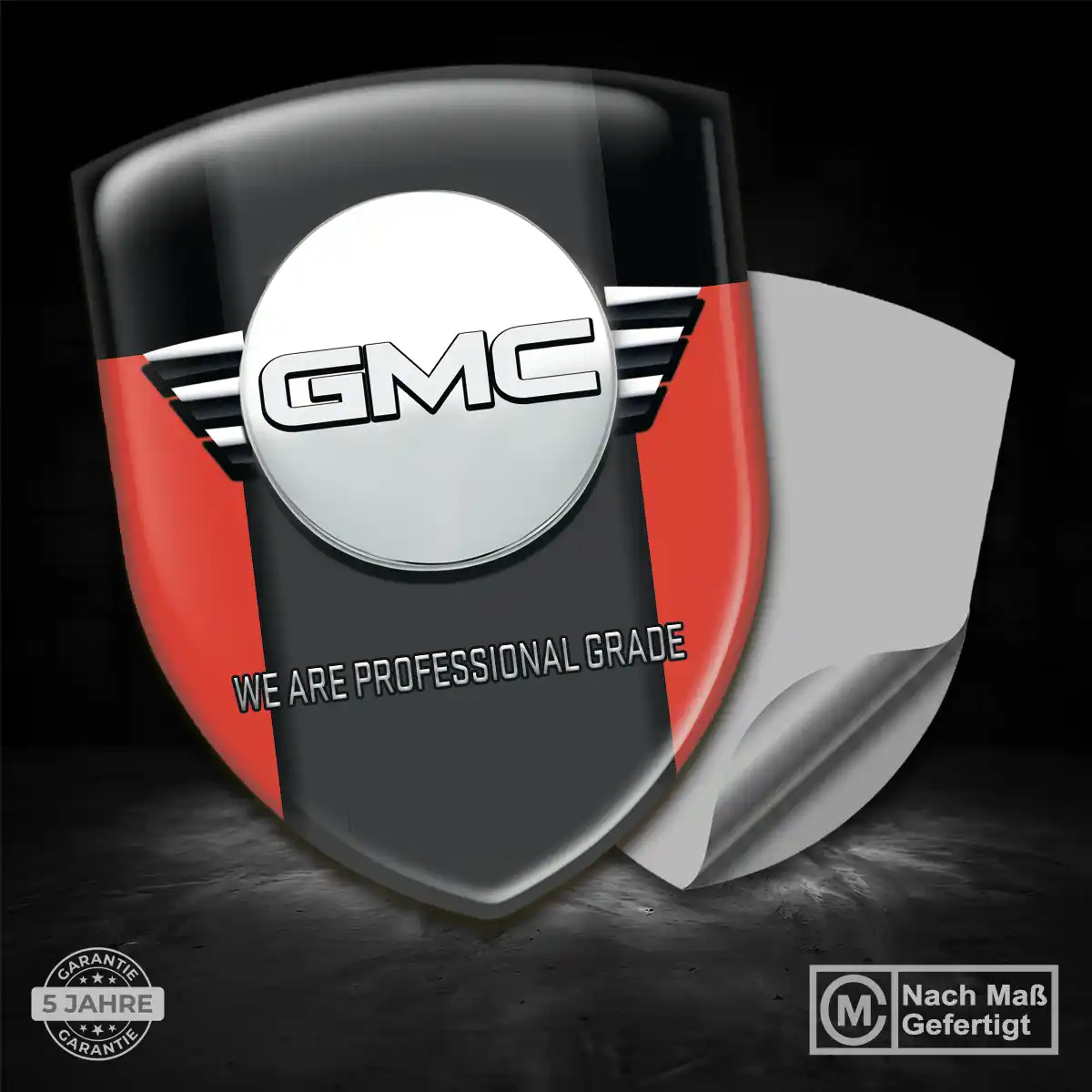 GMC Wappen Emblem Aufkleber Elegantes Design
