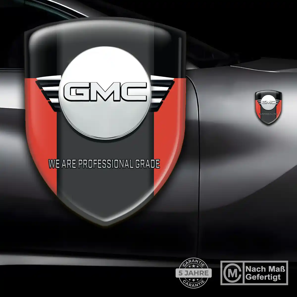 GMC Wappen Emblem Aufkleber Elegantes Design