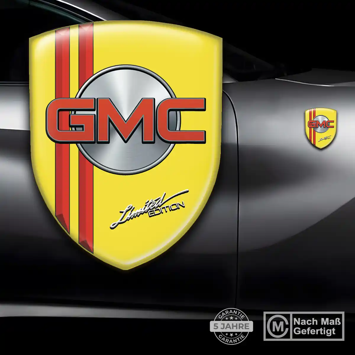 GMC Wappen Emblem Aufkleber Markenedition