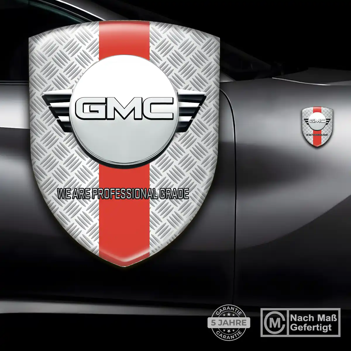GMC Wappen Emblem Aufkleber Premium-Edition