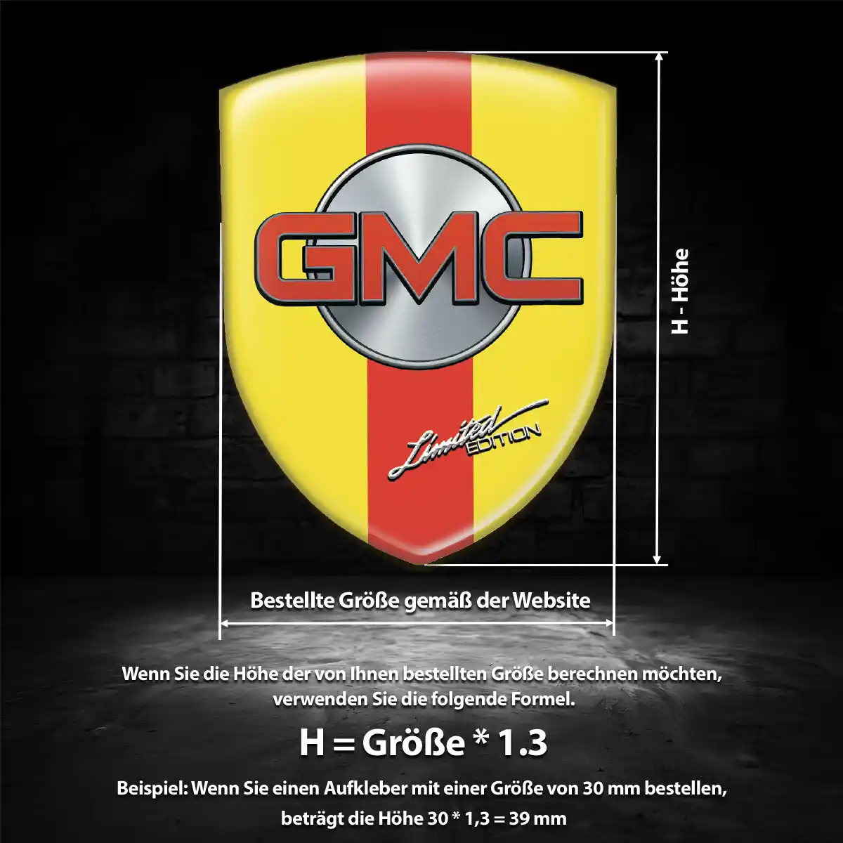 GMC Wappen Emblem Auto Edles Design