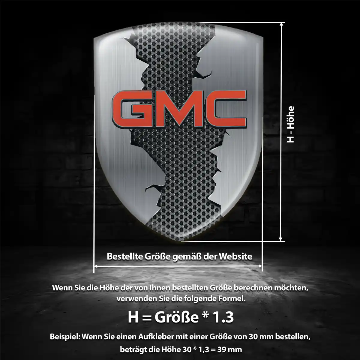 GMC Wappen Emblem Auto Markenedition