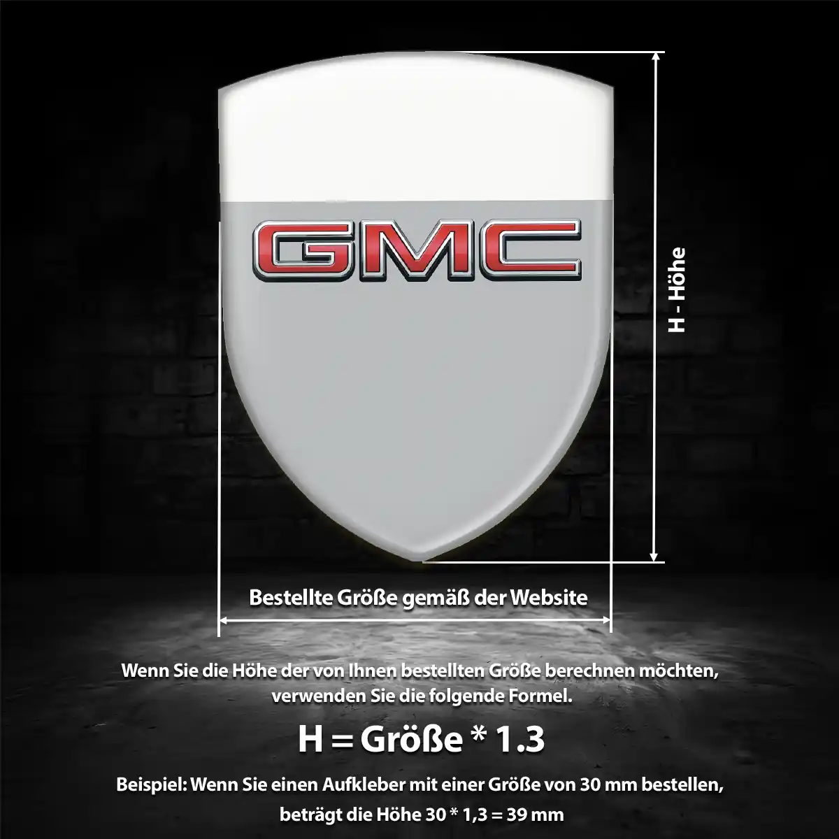 GMC Wappen Emblem Auto Stilvolles Design