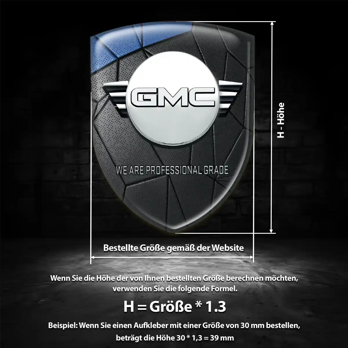 GMC Wappen Emblem Elegantes Design