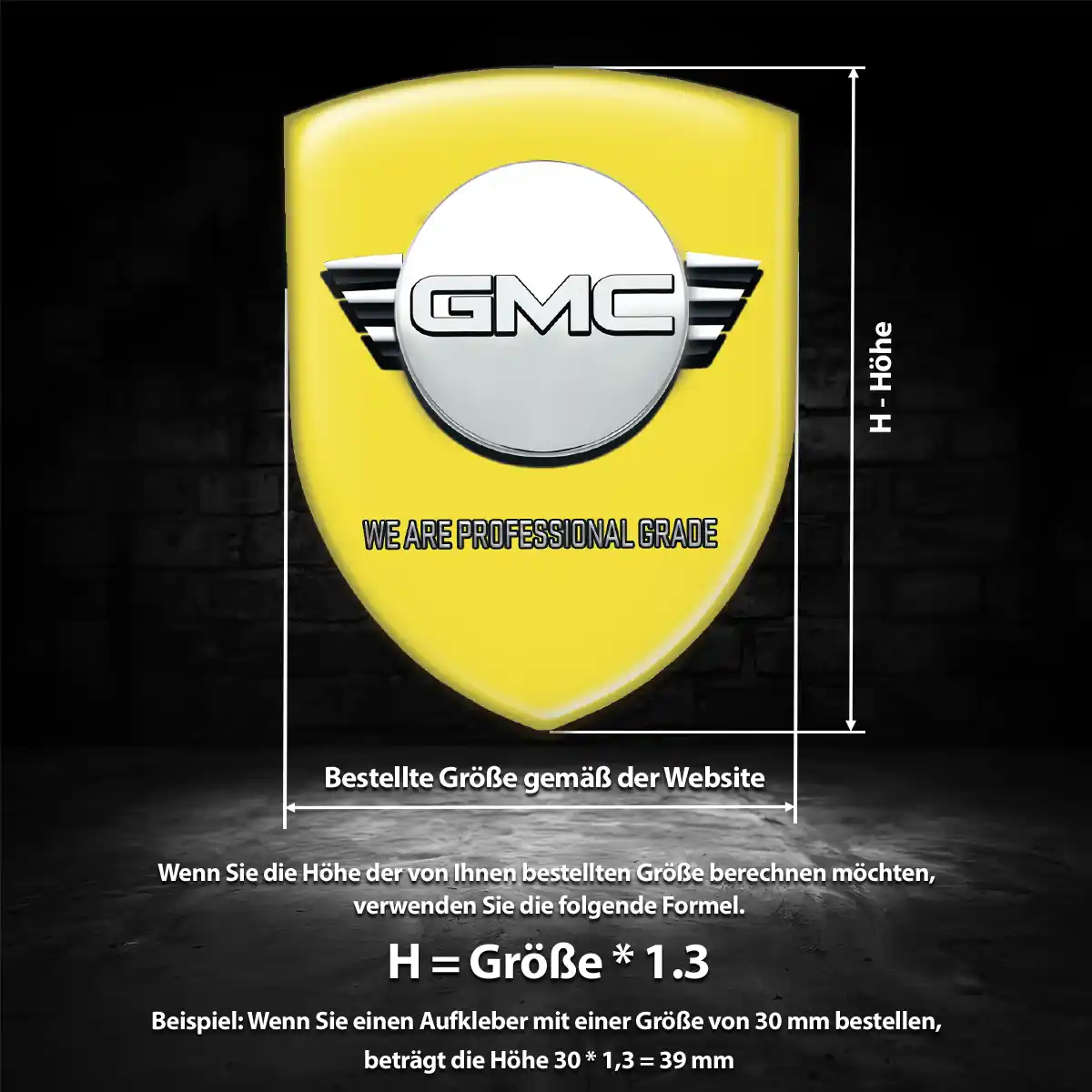 GMC Wappen Emblem Hohe Qualität