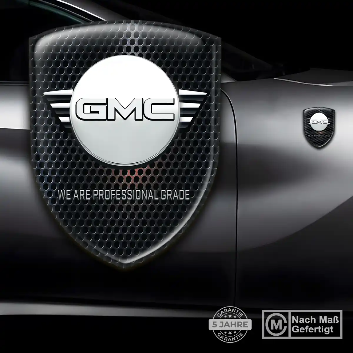 GMC Wappen Emblem Interieurdesign