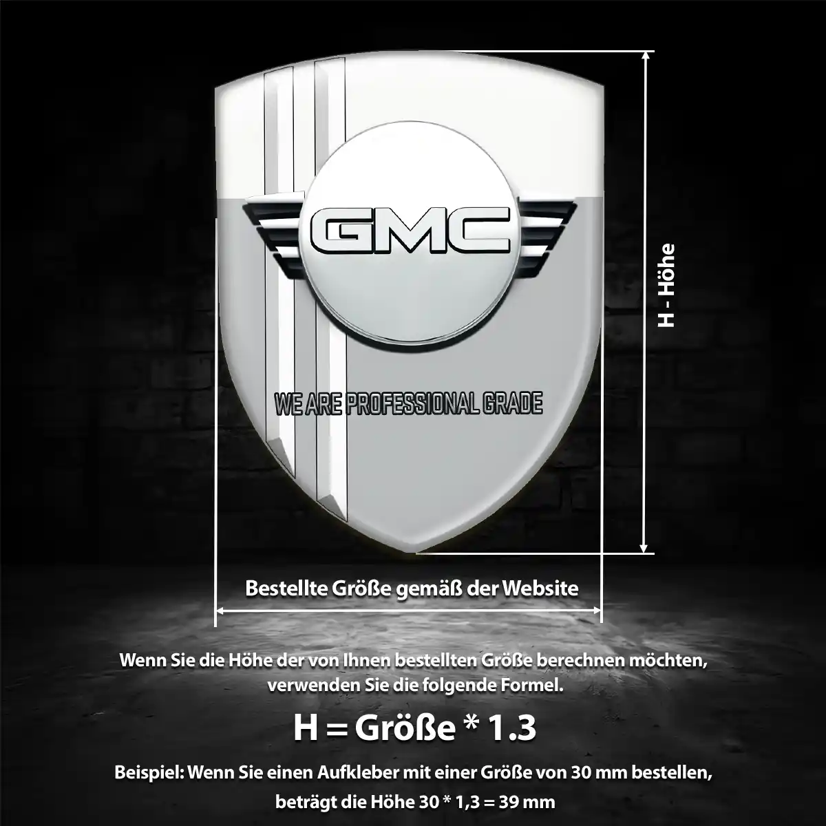 GMC Wappen Emblem Luxus-Edition