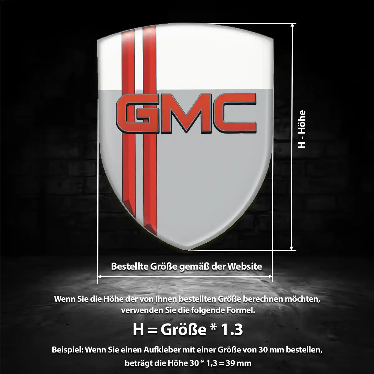 GMC Wappen Emblem Markenedition