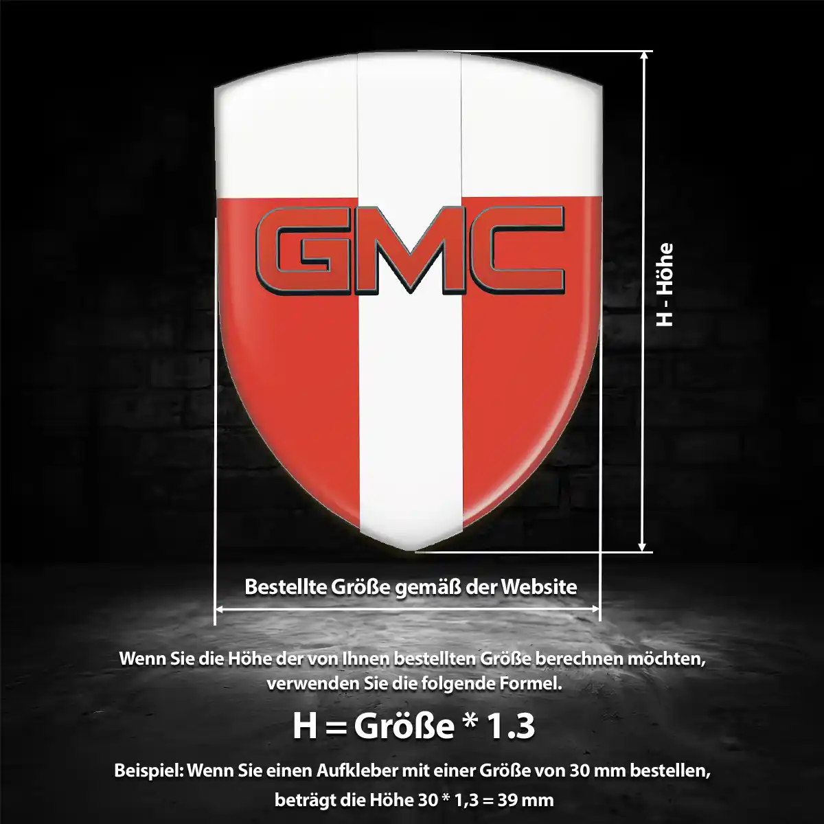 GMC Wappen Emblem Premium-Edition