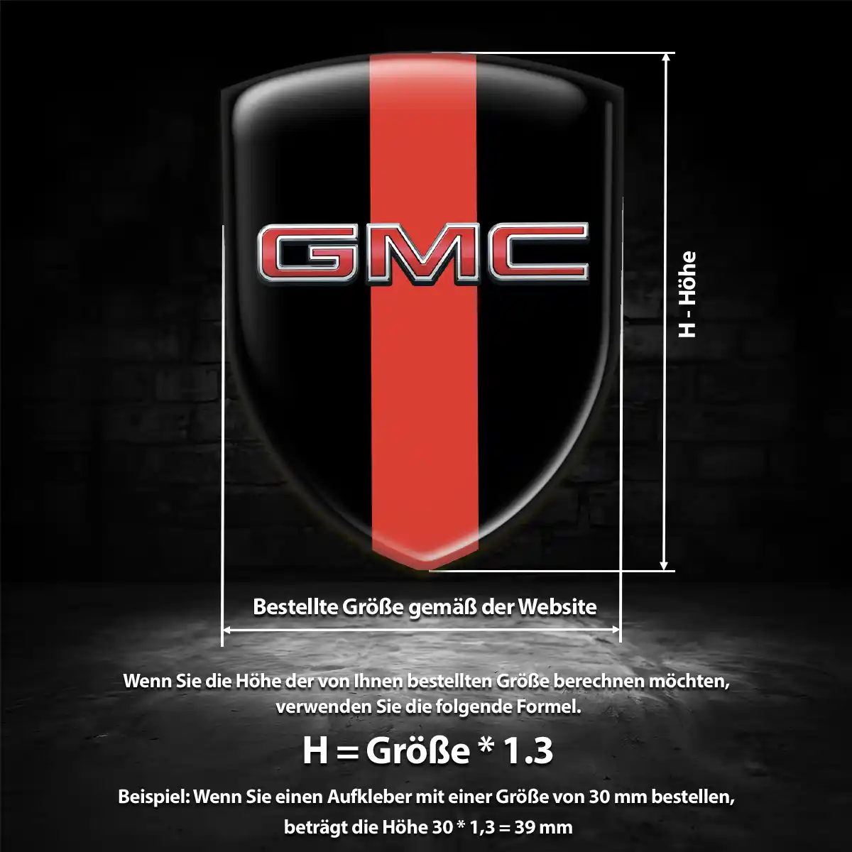 GMC Wappen Emblem Premiumqualität
