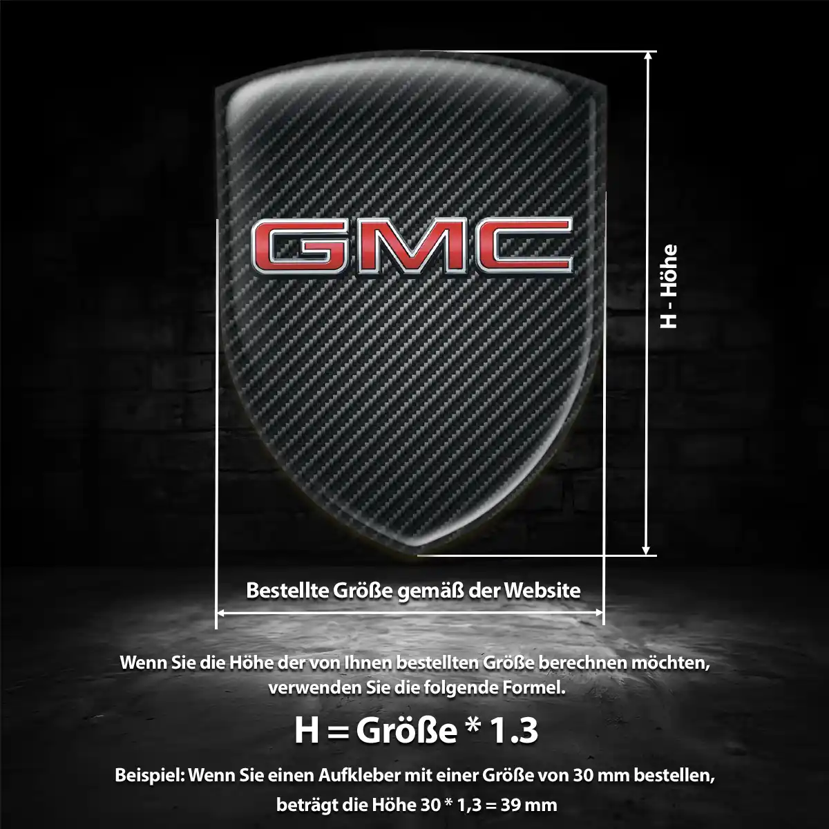 GMC Wappen Emblem Tuningfahrzeug