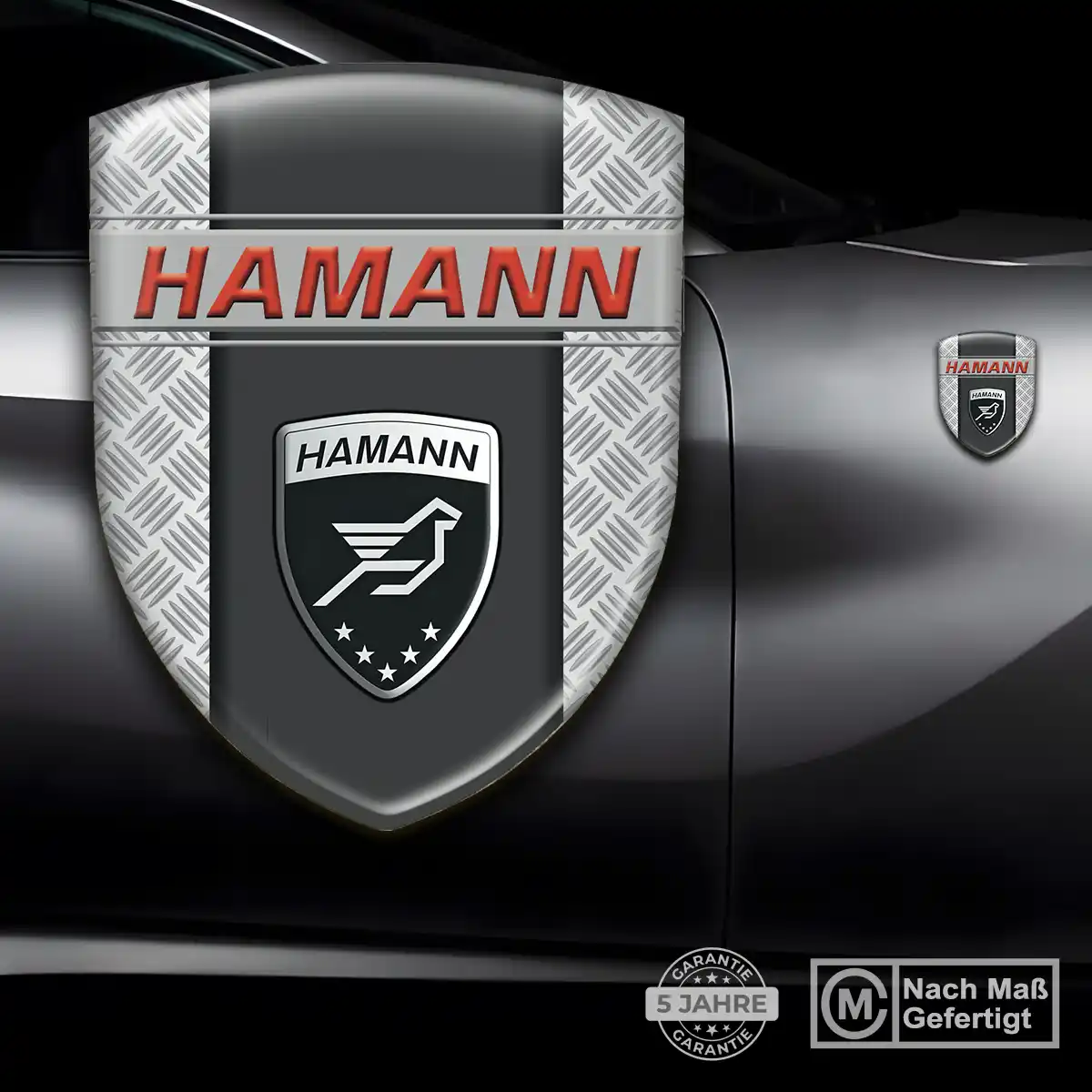 Hamann 3D Gel Aufkleber Anspruchsvolles Design