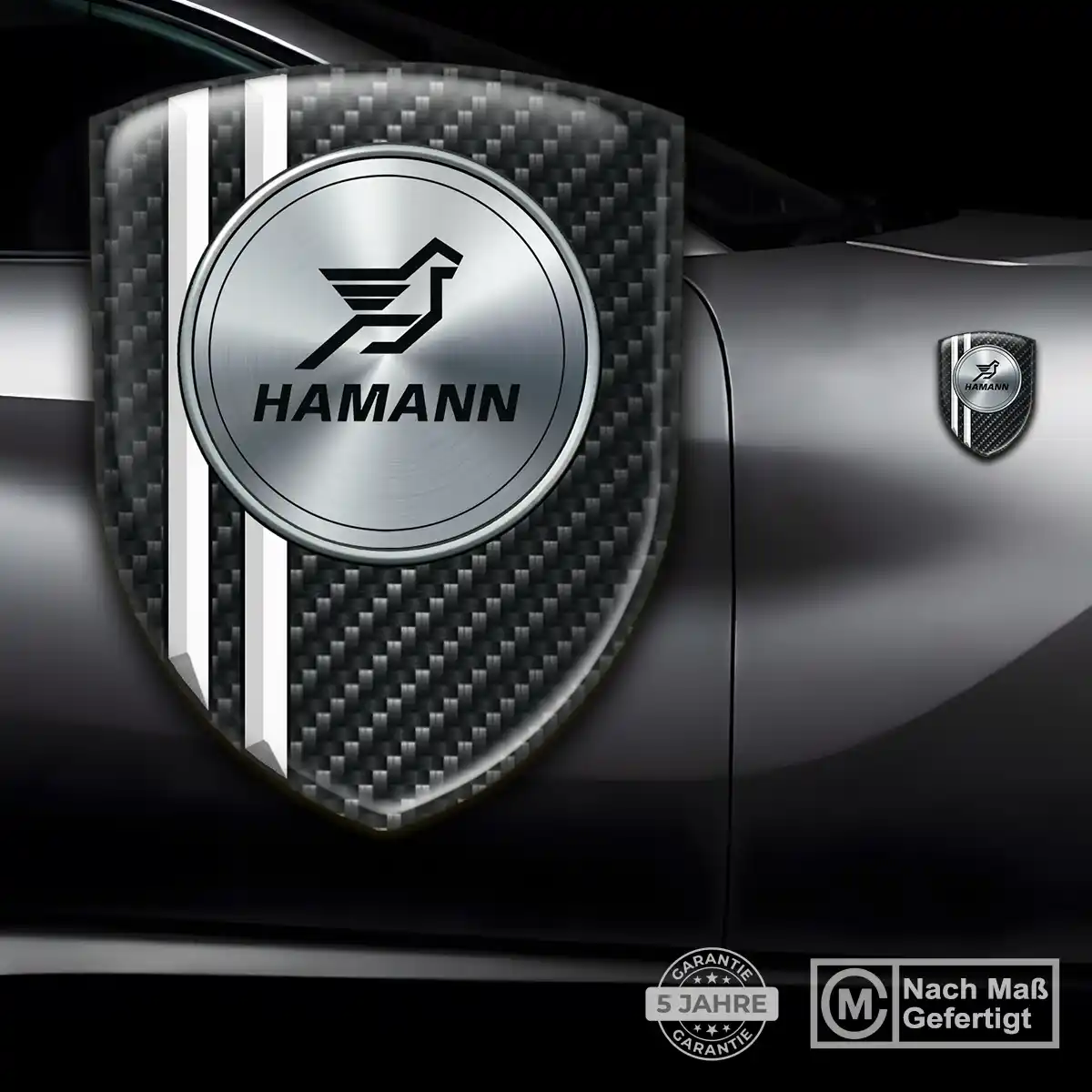 Hamann 3D Gel Aufkleber Ausdrucksstarkes Design