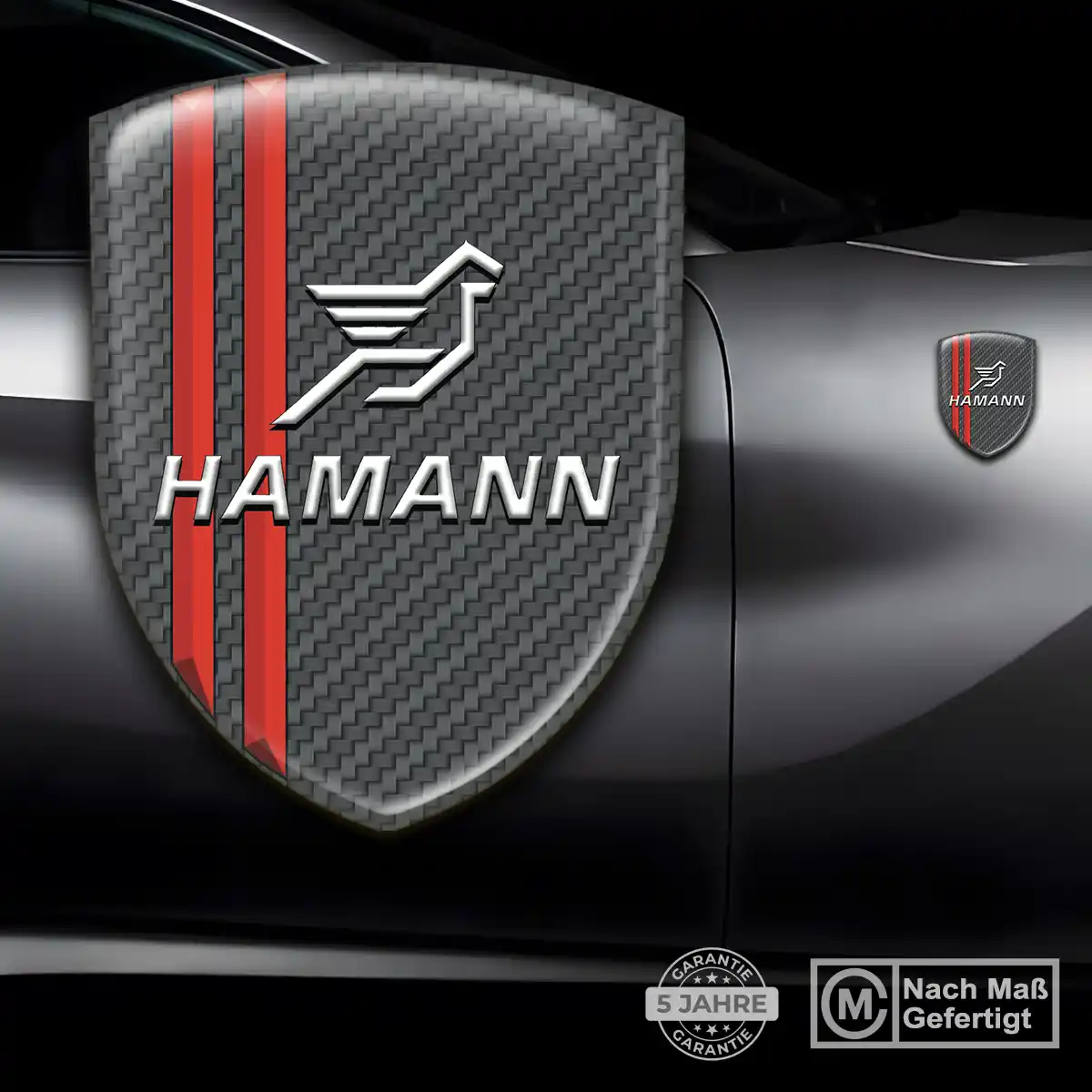 Hamann 3D Gel Aufkleber Auto Hochwertiges Harz