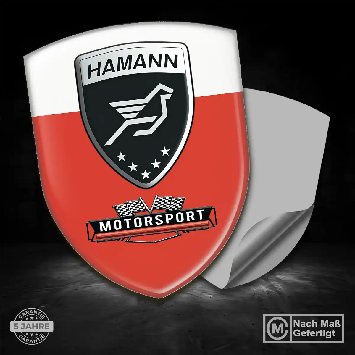 Hamann 3D Gel Aufkleber Edles Design