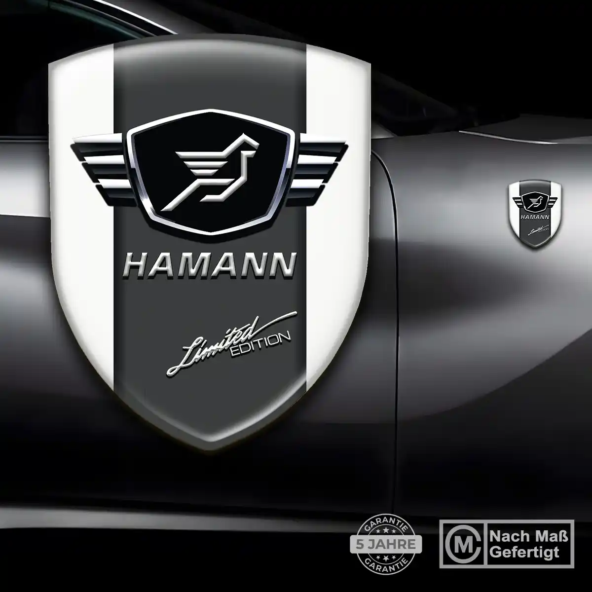 Hamann 3D Gel Aufkleber Elegantes Design
