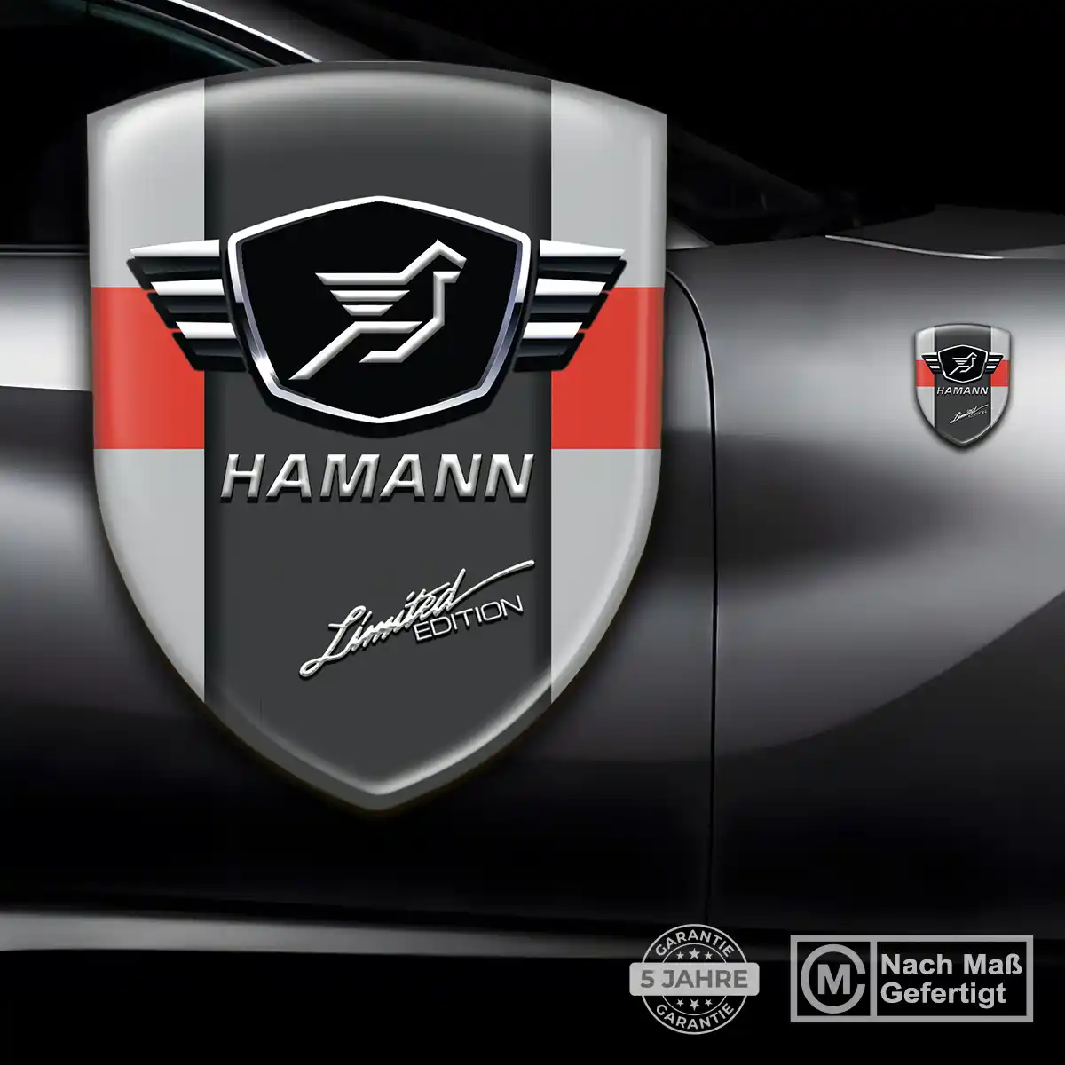 Hamann 3D Gel Aufkleber Emblem Anspruchsvolles Design